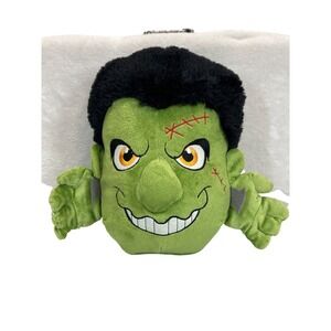 Kellytoy Frankenstein Monster Face Halloween 10"‎ Plush Green